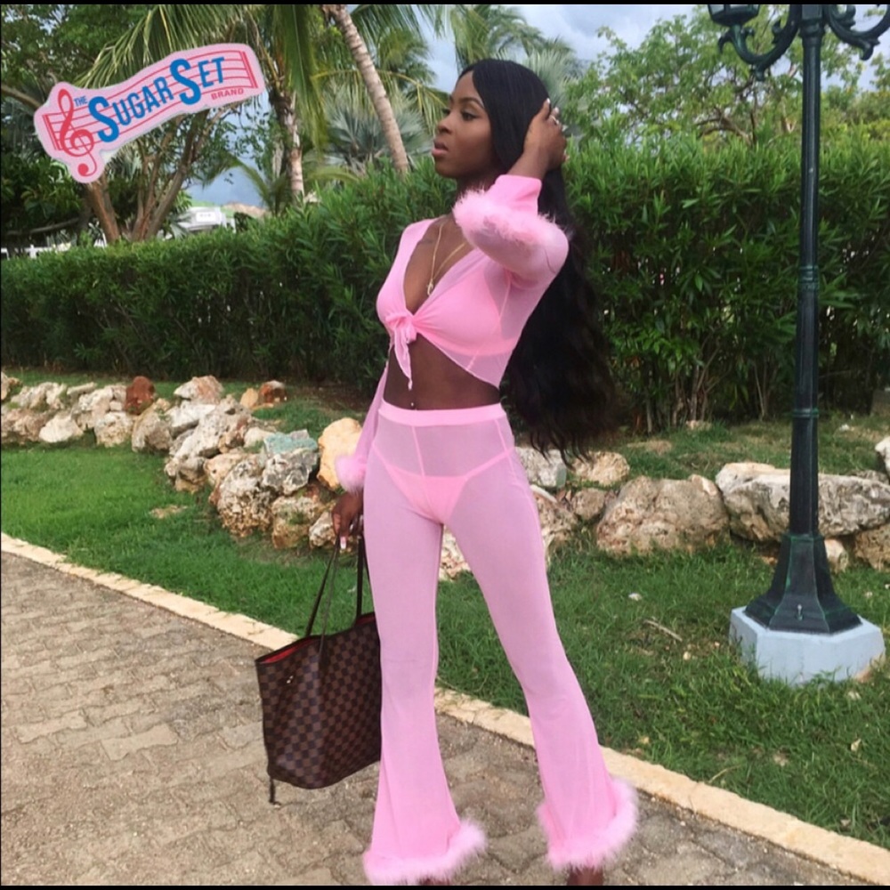 Pink Fur Set
